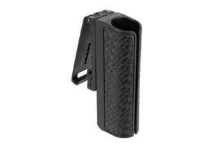 ASP Sidebreak Snap-Loc 21 inch Baton Scabbard is constructed from a durable polymer with a basketweave design